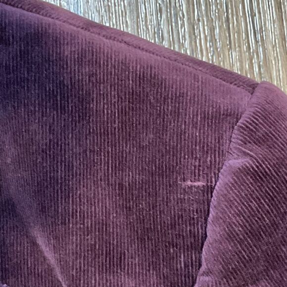 Kenneth Cole New‎ York Corduroy Blazer Suit Jacket Lined Stretch Purple Size 6 - Picture 3 of 9